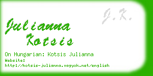 julianna kotsis business card